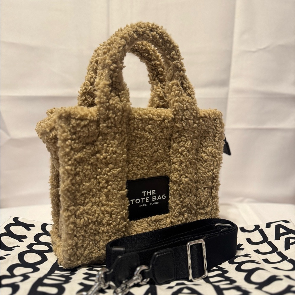 Marc Jacobs Beige Sherpa Tote Bag